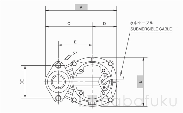 荏原(エバラ)50DWS5.75B 荏原(エバラ)50DWS5.75B