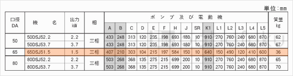 荏原(エバラ)65DSJ51.5