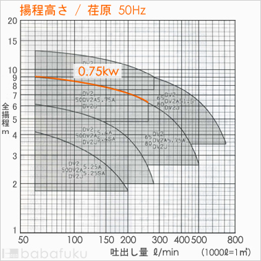 荏原(エバラ)50DV2A5.75A